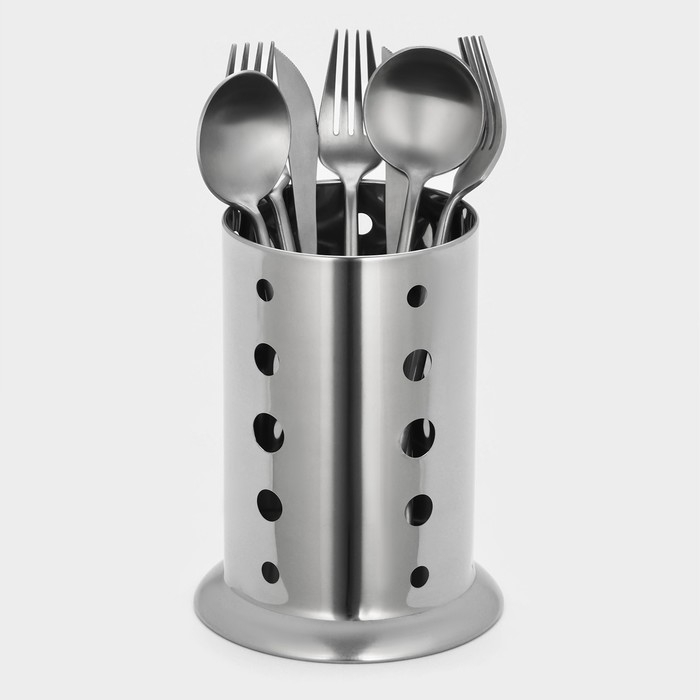 Подставка из нержавеющей стали для столовых приборов, 10&times;17 см