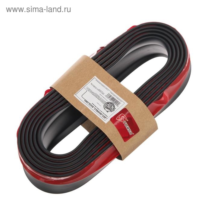 Защитная лента юбки бампера TORSO, длина 2.5 м, высота 5 см, черный Защитная лента юбки бампера TORSO, длина 2.5 м, высота 5 см, черный