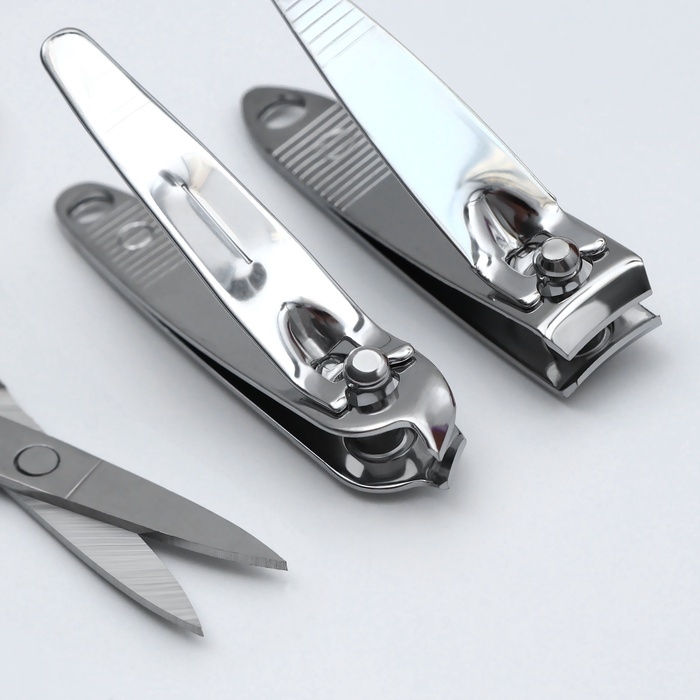 Набор маникюрный, 6 предметов, в футляре, цвет МИКС Набор маникюрный, 6 предметов, в футляре, цвет МИКС