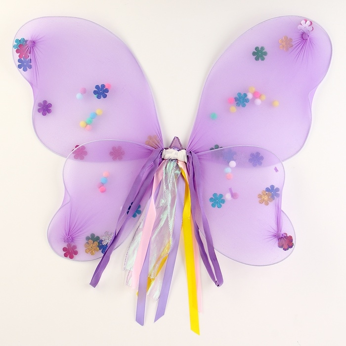 Карнавальный набор  Карнавальный набор "Бабочка" 2 предмета: юбка, крылья. цвет фиолетовый