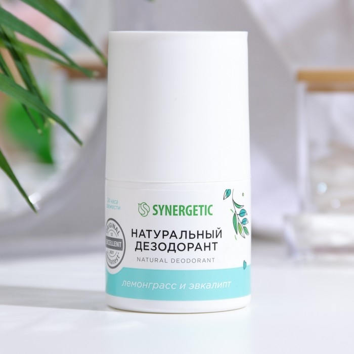 Дезодорант натуральный SYNERGETIC лемонграсс - эвкалипт, 50 мл Дезодорант натуральный SYNERGETIC лемонграсс - эвкалипт, 50 мл