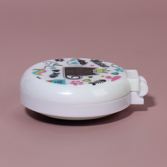 Расчёска массажная, складная, с зеркалом, d = 6,5 см, рисунок МИКС Расчёска массажная, складная, с зеркалом, d = 6,5 см, рисунок МИКС