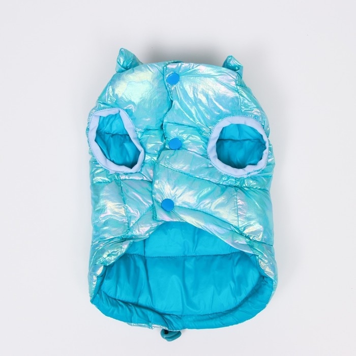 Куртка для собак двухсторонняя с утяжкой,размер 12 (ДС 28 см,ОГ 38 см,ОШ 27 см), голубая Куртка для собак двухсторонняя с утяжкой,размер 12 (ДС 28 см,ОГ 38 см,ОШ 27 см), голубая