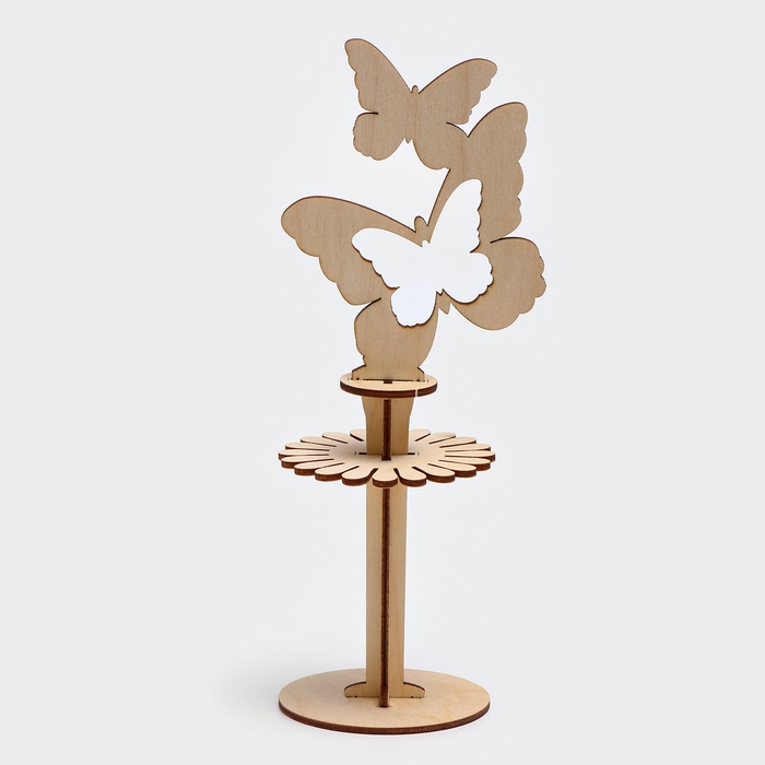 Салфетница деревянная «Бабочки», 24,5×9×8 см, на пьедестале Салфетница деревянная «Бабочки», 24,5×9×8 см, на пьедестале