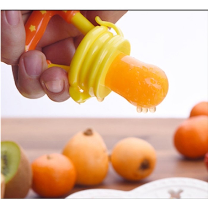 Ниблер для прикорма, с силиконовой сеточкой, цвет желтый Ниблер для прикорма, с силиконовой сеточкой, цвет желтый