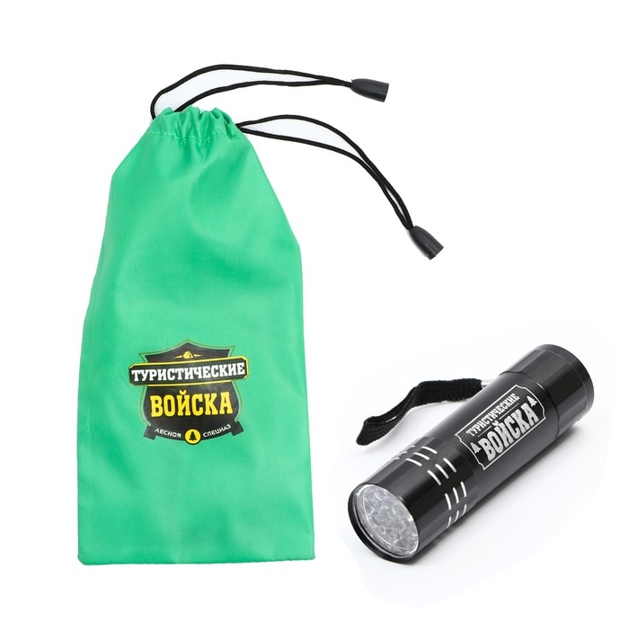 Фонарь ручной в чехле «Туристические войска» Фонарь ручной в чехле «Туристические войска»