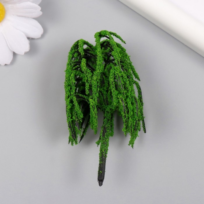 Искусственное растение для творчества пластик Искусственное растение для творчества пластик "Плакучая ива" 8 см