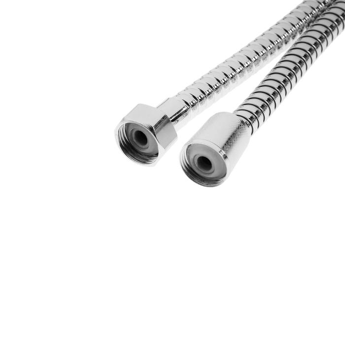 Душевой шланг ZEIN Z16PS, 150 см, гайки металл 1/2 Душевой шланг ZEIN Z16PS, 150 см, гайки металл 1/2", запрессовочная втулка пластик, хром