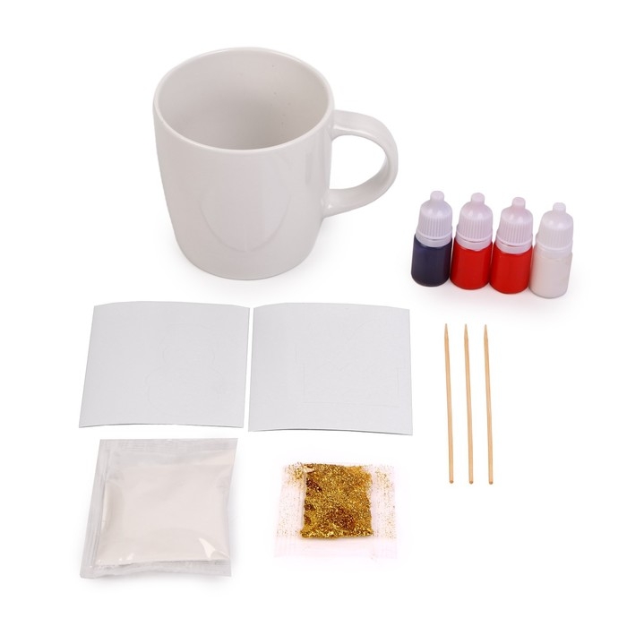 Кружка под раскраску на новый год. Рисование на воде: эбру «Дед Мороз», новогодний набор для творчества Кружка под раскраску на новый год. Рисование на воде: эбру «Дед Мороз», новогодний набор для творчества