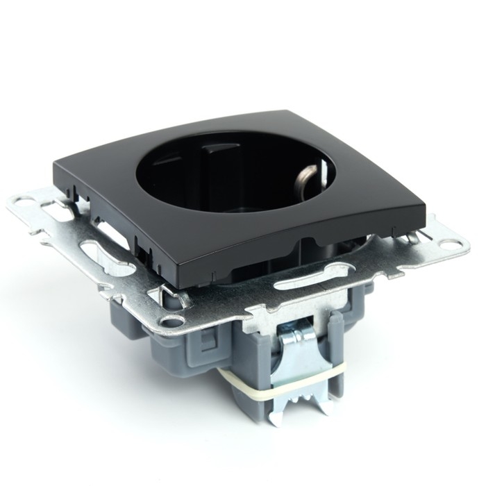 Розетка 1-местная с/з (механизм) с защитной шторкой, , STEKKER серия Эрна, PST16-9110-03, че 1022448 Розетка 1-местная с/з (механизм) с защитной шторкой, , STEKKER серия Эрна, PST16-9110-03, че 1022448