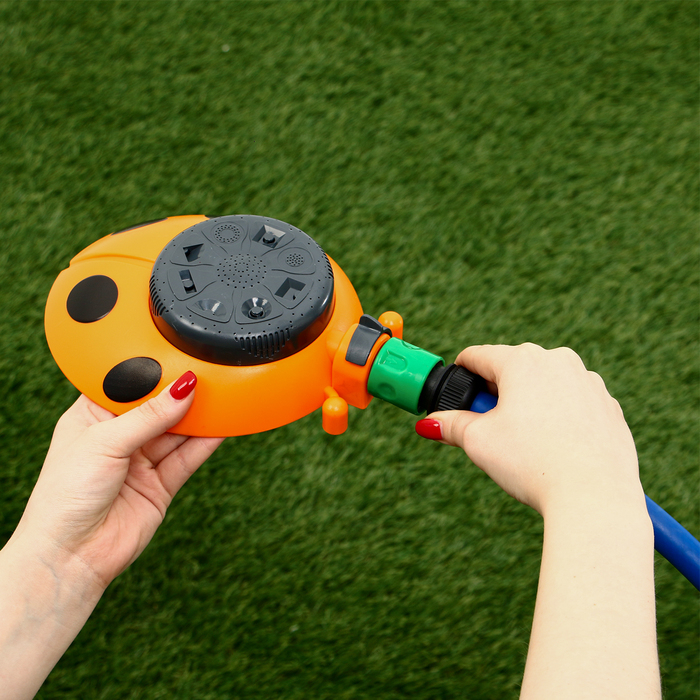 Распылитель мнофункциональный, 8 режимов, под коннектор, пластик, «Божья коровка», Greengo Распылитель мнофункциональный, 8 режимов, под коннектор, пластик, «Божья коровка», Greengo