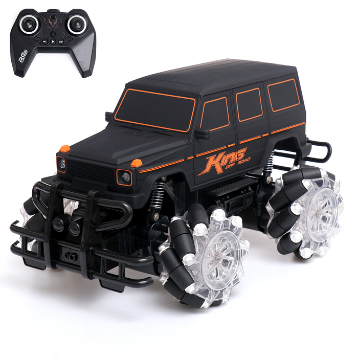 Машина радиоуправляемая «Внежорожник», 1:12, 4WD, движение во всех направлениях, работает от аккумулятора, цвет чёрный Машина радиоуправляемая «Внежорожник», 1:12, 4WD, движение во всех направлениях, работает от аккумулятора, цвет чёрный