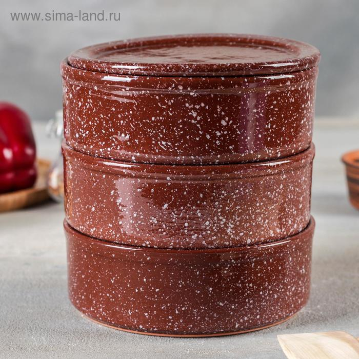 Набор для холодца «Мрамор коричневый», 3 ёмкости по 500 мл Набор для холодца «Мрамор коричневый», 3 ёмкости по 500 мл