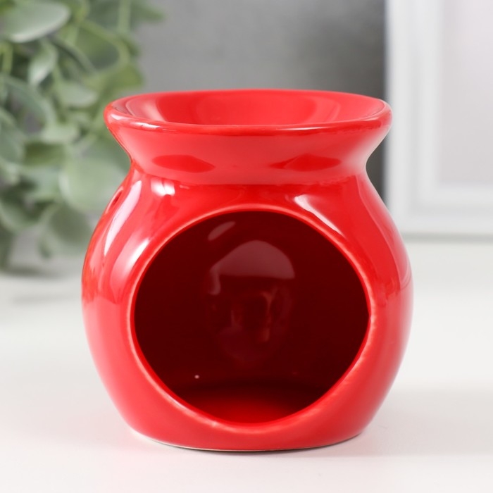 Аромалампа керамика Аромалампа керамика "Признание в любви" красная 7,2х7,2х7,8 см