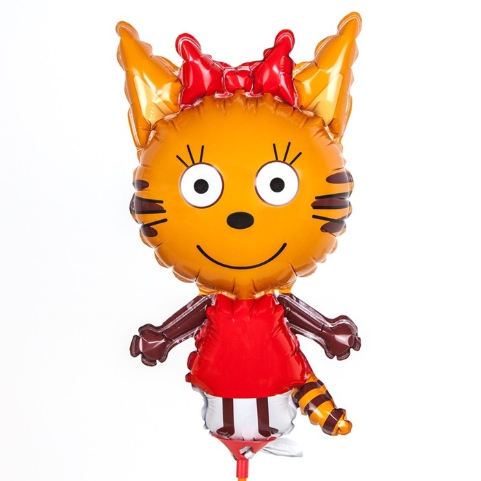 Шар фольгированный 12 Шар фольгированный 12" «Три Кота. Карамелька», мини-фигура, набор 5 шт.