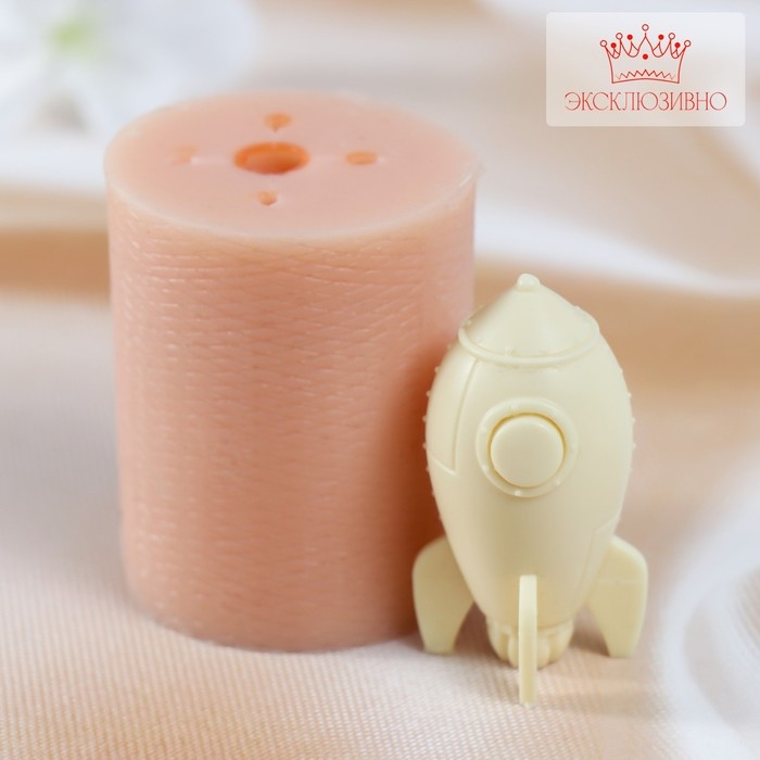 Молд силикон Молд силикон "Ракета" 2,5х2,5х5 см