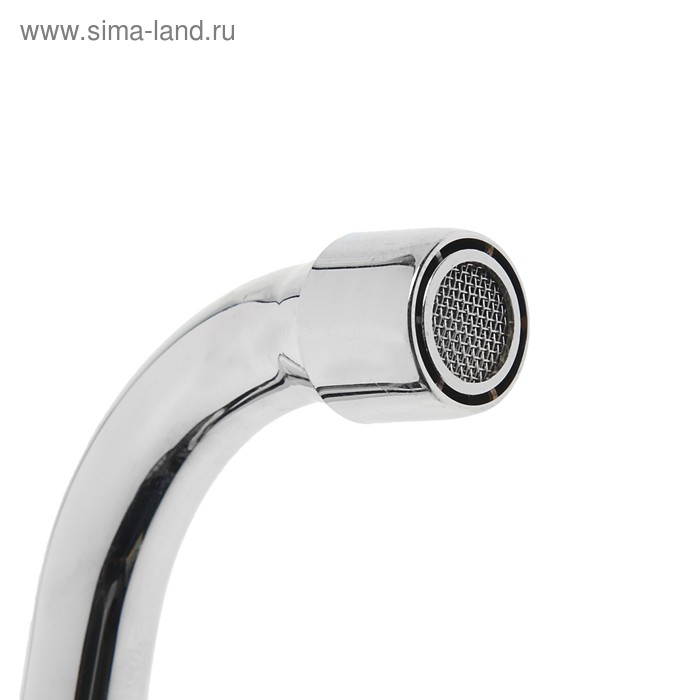 Излив для смесителя  Излив для смесителя "Центр Сантехники", метрическая резьба М22x1.5, длина 410 мм, высота 65 мм, d=16, хром