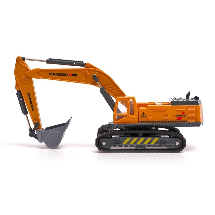 Экскаватор металлический «Стройтехника», подвижные детали, с элементами из пластика Экскаватор металлический «Стройтехника», подвижные детали, с элементами из пластика