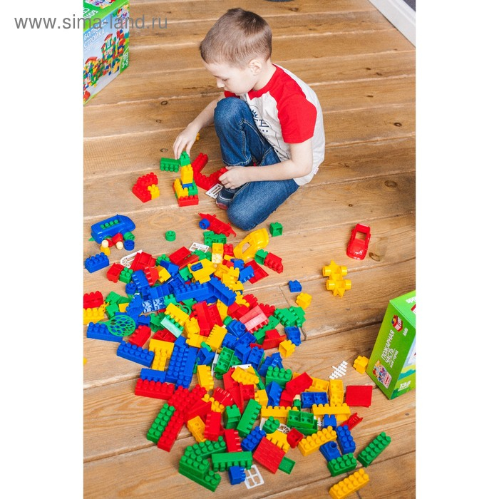 Конструктор №42, «МОЙ ГОРОД», большая стройка, 253 детали