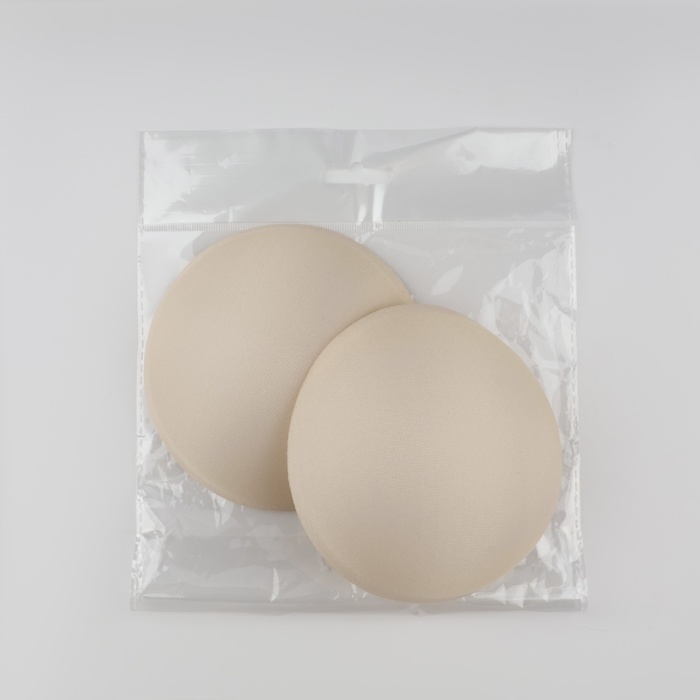 Чашки для бюстгальтера «Круг», L (48), d = 14,5 см, пара, цвет бежевый Чашки для бюстгальтера «Круг», L (48), d = 14,5 см, пара, цвет бежевый