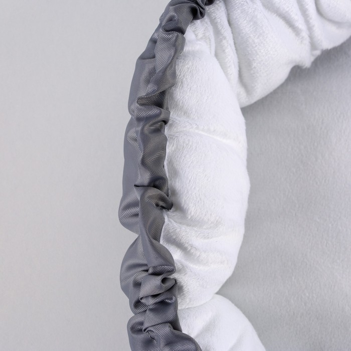 Лежанка для кошек и собак двусторонняя серая, 50-30х12 см Лежанка для кошек и собак двусторонняя серая, 50-30х12 см