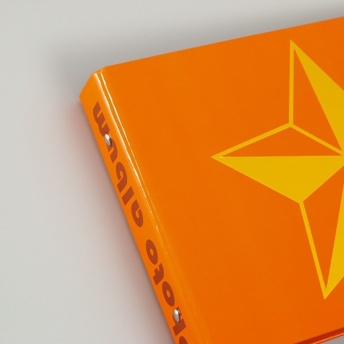 Фотоальбом 25 листов (уголки+кольца) Фотоальбом 25 листов (уголки+кольца) "Звезда" тиснение 19х27х3 см