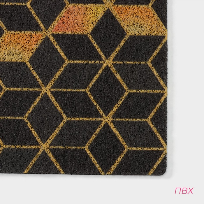 Коврик придверный грязезащитный Доляна «Бурлеск», вырезной, 45×75 см Коврик придверный грязезащитный Доляна «Бурлеск», вырезной, 45×75 см