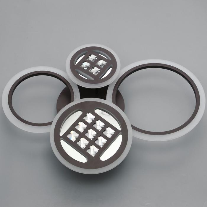 Люстра с ПДУ 1158/4CF LED 116Вт 3000-6000К диммер кофе 63х45х12 см BayerLux