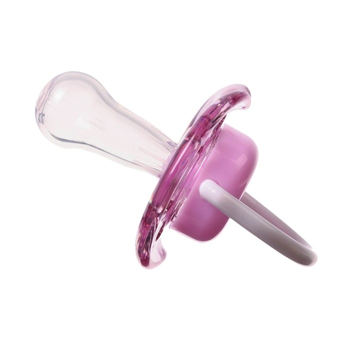 Соска - пустышка силиконовая классическая, от 6 мес., с колпачком, цвет фиолетовый Соска - пустышка силиконовая классическая, от 6 мес., с колпачком, цвет фиолетовый