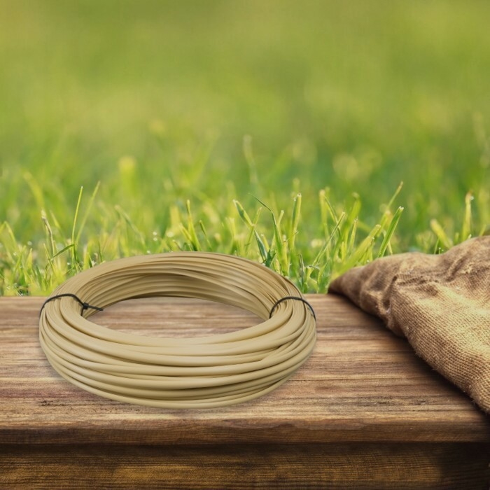 Ротанг искусственный гладкий 6 мм 100 м полутрубка (солома) Ротанг искусственный гладкий 6 мм 100 м полутрубка (солома)