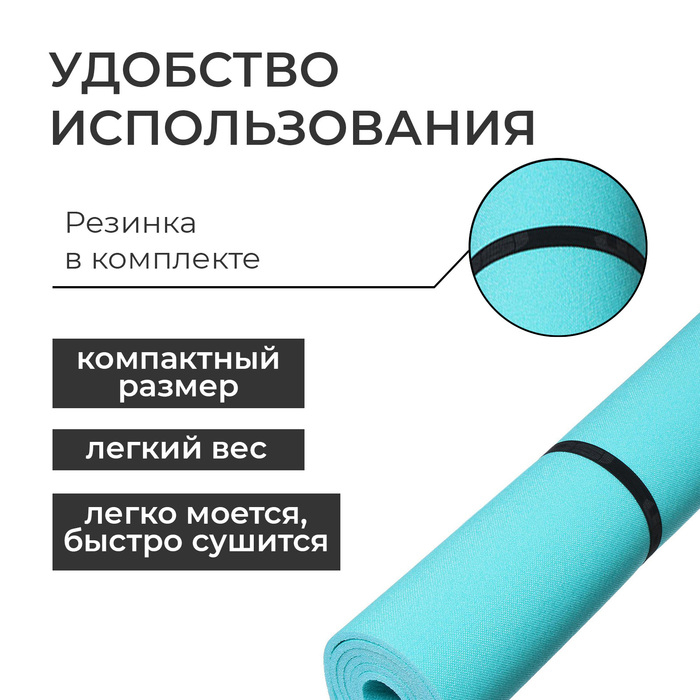 Коврик туристический Optima Light, 180х60х0.8 см, цвет МИКС Коврик туристический Optima Light, 180х60х0.8 см, цвет МИКС