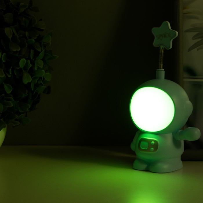 Настольная лампа  Настольная лампа "Астронавт со звездой" МИКС LED 3Вт USB АКБ 9х7х19 см RISALUX
