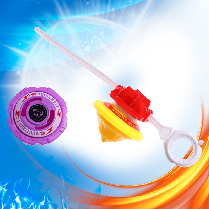 Набор волчков &laquo;Быстрая атака&raquo;, с устройством запуска, цвета МИКС