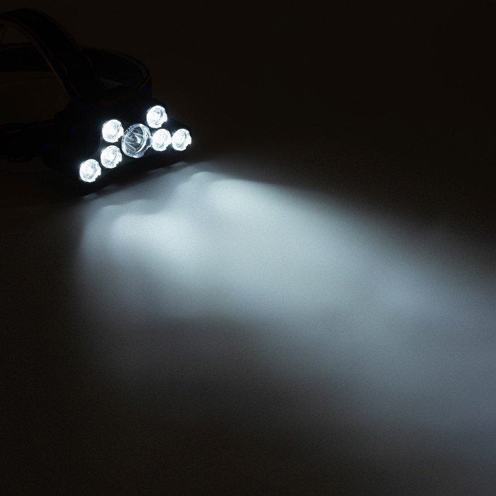 Фонарь налобный аккумуляторный, 10 Вт, 1000 мАч, 200 лм, LED, IPX3 Фонарь налобный аккумуляторный, 10 Вт, 1000 мАч, 200 лм, LED, IPX3