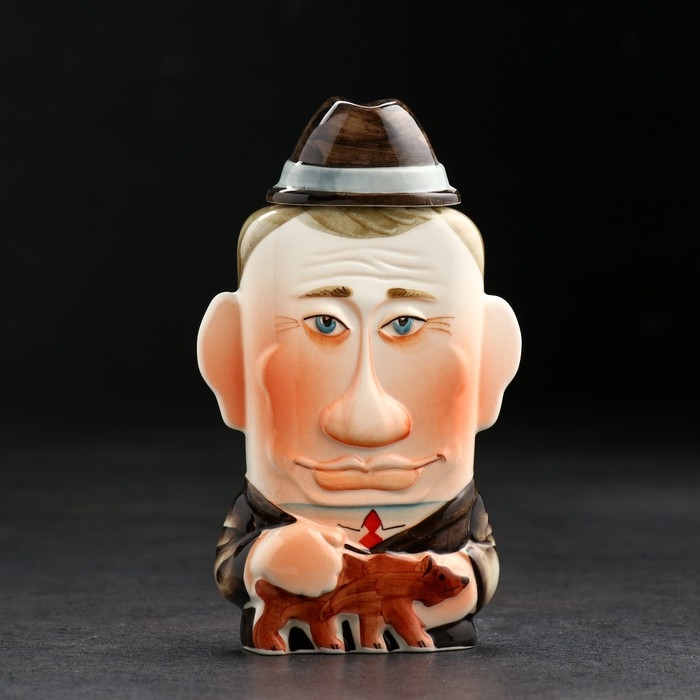 Штоф фарфоровый «Путин», 0.35 л, в упаковке книге Штоф фарфоровый «Путин», 0.35 л, в упаковке книге
