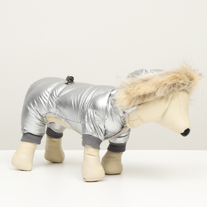 Комбинезон Комбинезон "Мальчик" с утяжкой, размер 16 (ДС 36 см, ОГ 46 см, ОШ 35 см), серебряный