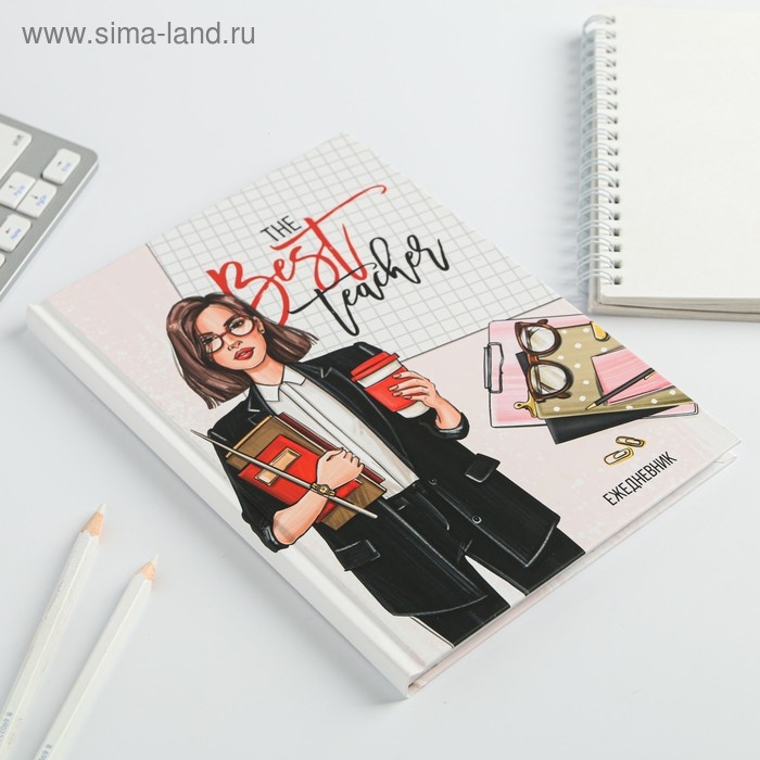 Ежедневник «Учителю: The Best teacher», формат А5, 80 листов, твердая обложка Ежедневник «Учителю: The Best teacher», формат А5, 80 листов, твердая обложка