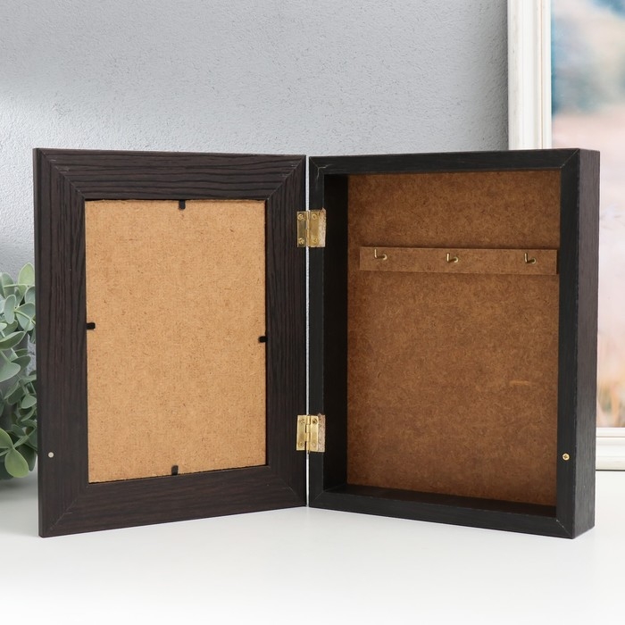 Ключница Ключница "Букет белых лилий" венге 19х24 см МИКС