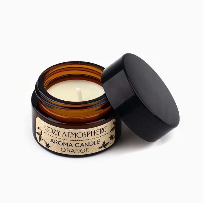 Свеча ароматическая «Cozy atmosphere» аромасвеча, аромат апельсин, 5 х 5,3 см Свеча ароматическая «Cozy atmosphere» аромасвеча, аромат апельсин, 5 х 5,3 см