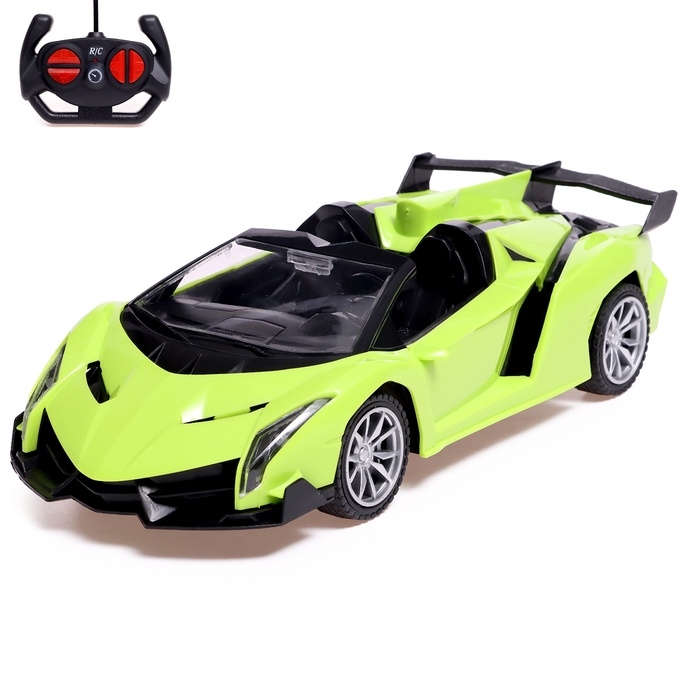 Машинка радиоуправляемая «СпортКар», аккумулятор, на пульте управления, световые эффекты, цвет зеленый, 1:18 Машинка радиоуправляемая «СпортКар», аккумулятор, на пульте управления, световые эффекты, цвет зеленый, 1:18