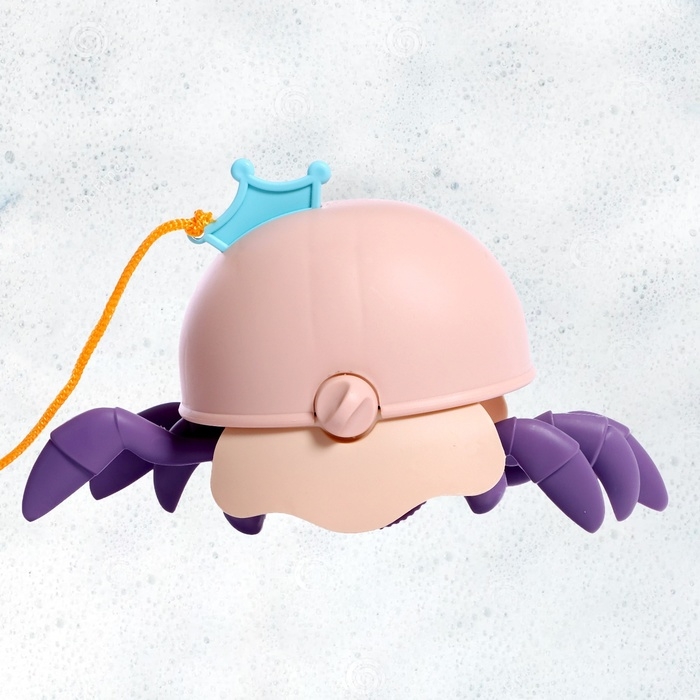 Заводная игрушка «Крабик», водоплавающая, цвета МИКС Заводная игрушка «Крабик», водоплавающая, цвета МИКС