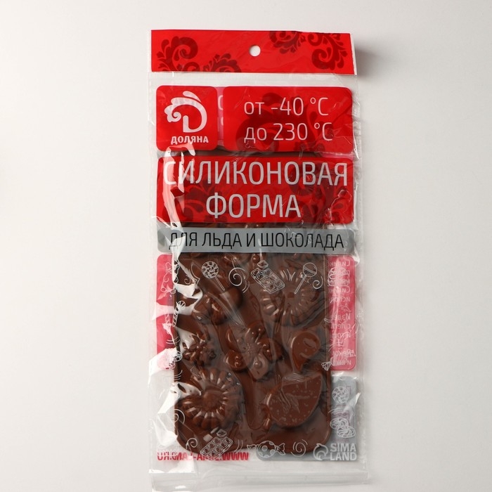 Форма для шоколада Доляна «Цветение», силикон, 21×10,5×0,7 см, 12 ячеек Форма для шоколада Доляна «Цветение», силикон, 21×10,5×0,7 см, 12 ячеек