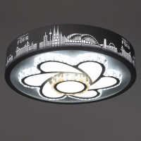 Люстра с ПДУ "Флора" LED 160Вт 3000-6000К белый 50х50х9 см BayerLux