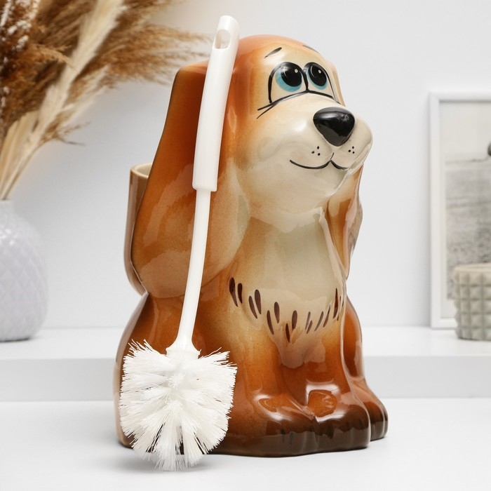 Подставка под ёрш Подставка под ёрш "Собака", с ёршиком