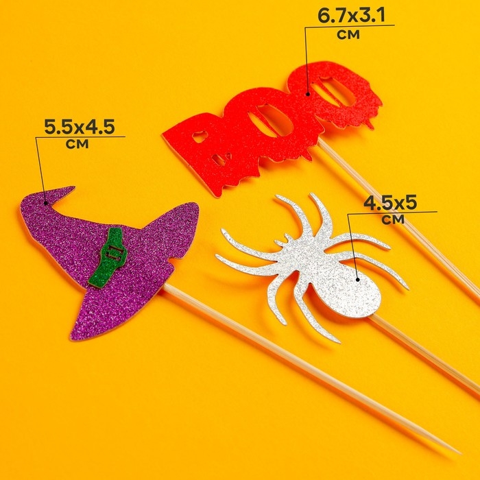 Шпажки «Хэллоуин», набор 6 шт. Шпажки «Хэллоуин», набор 6 шт.