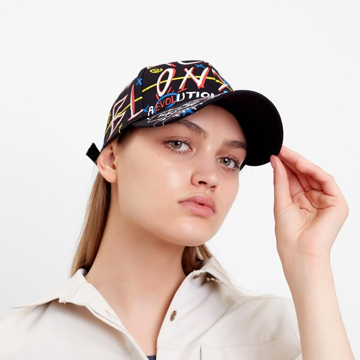 Кепка MINAKU  Кепка MINAKU "ART" цвет чёрный, р-р 58