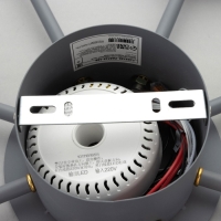 Люстра с ПДУ 2301/8GR LED 160Вт 3000-6000К серый 93х93х8 см BayerLux