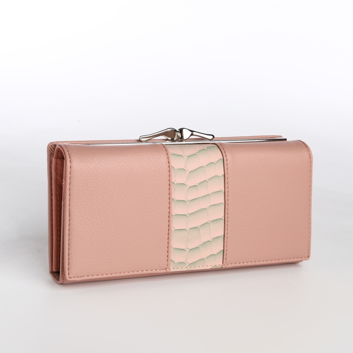 Кошелёк женский на магните, цвет розовый Кошелёк женский на магните, цвет розовый