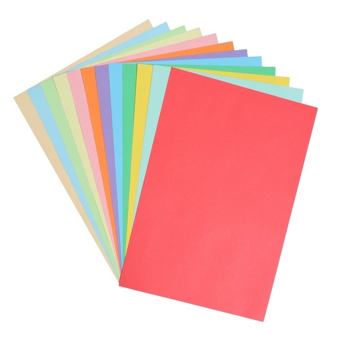 Бумага цветная А4, 12 листов, 12 цветов Calligrata, тонированная в массе, 80 г/м² Бумага цветная А4, 12 листов, 12 цветов Calligrata, тонированная в массе, 80 г/м²