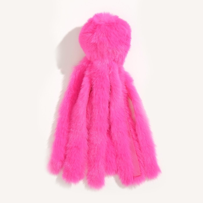 Игрушка для кошек  Игрушка для кошек "Осьминожек" из искусственного меха , до 19 см, фуксия